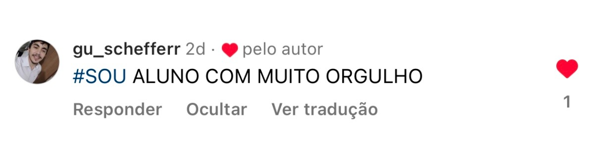 Depoimento de aluno da Academia de Pregadores