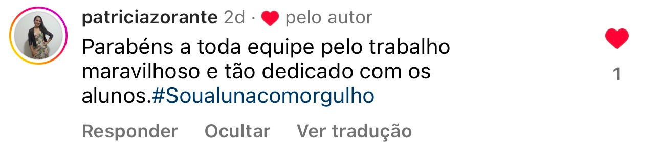 Depoimento de aluno da Academia de Pregadores